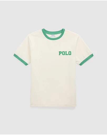 Polo Ralph Lauren - Logo Cotton Jersey Ringer Tee - ICONIC EXCLUSIVE - Teens
