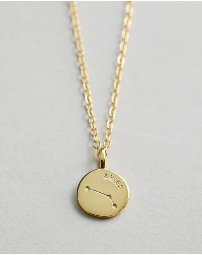 Native Sol - Aries Star Sign Pendant Necklace