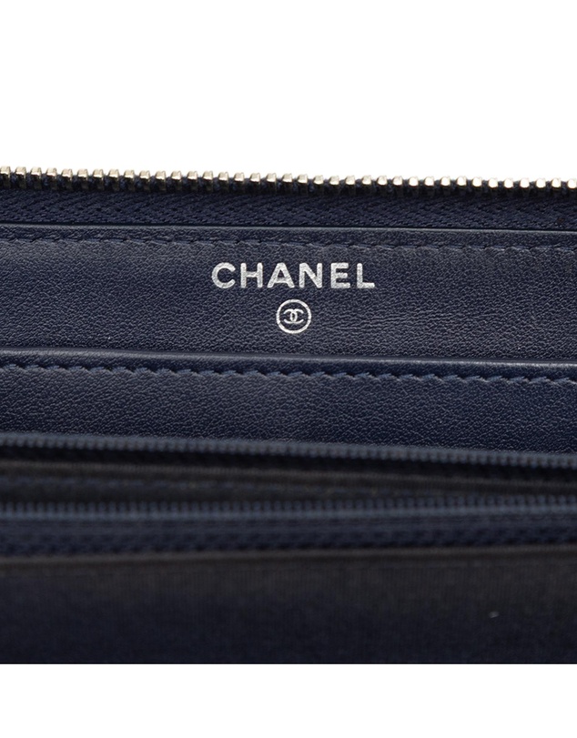 Pre-Loved by Azura Reborn - Pre-Loved Camellia Embossed Zip Around Long Wallet