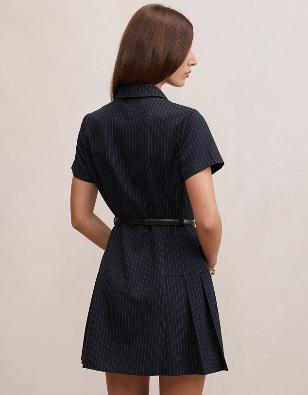 Forever New - Gigi Pleated Button Down Mini Dress