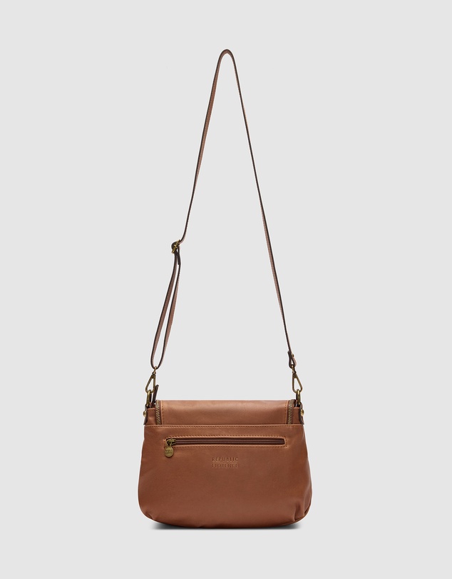 Florence - Vasarino Brown Leather Crossbody Bag