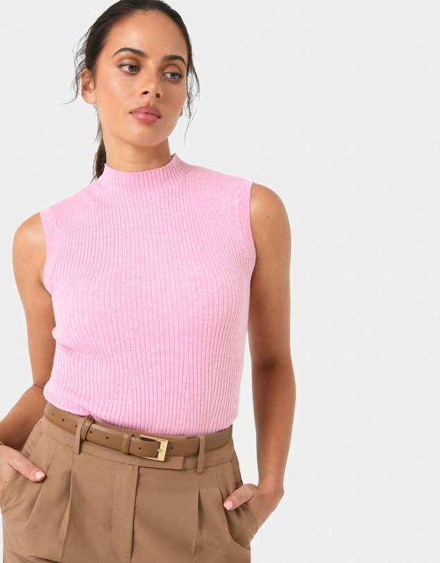 Forcast - Charm Mock Neck Knit