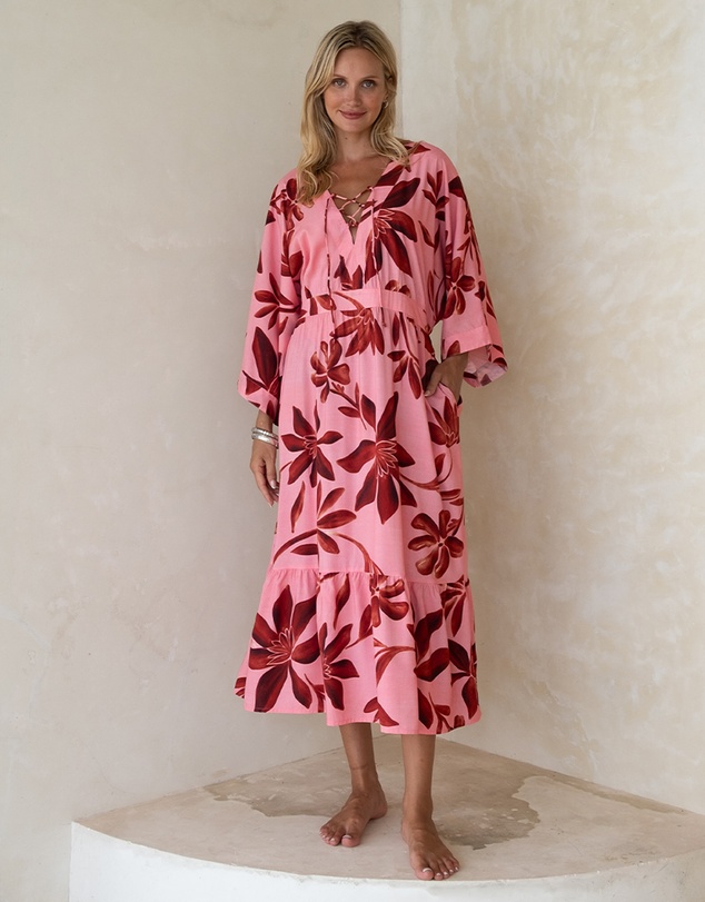 Nip Tuck Swim - Solstice Corrimal One Size Maxi Dress