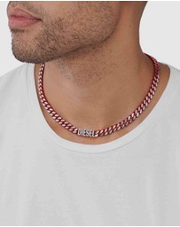 Diesel - Steel Red Necklace