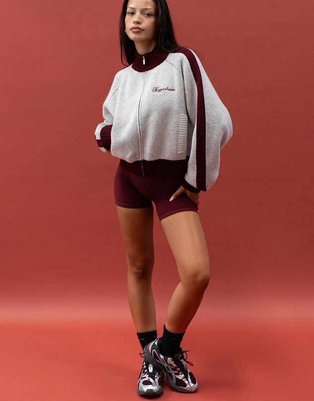 HyperLuxe The Label - Knit Track Jacket