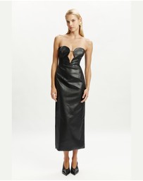 Bardot - Eleni Vegan Leather Midi Dress