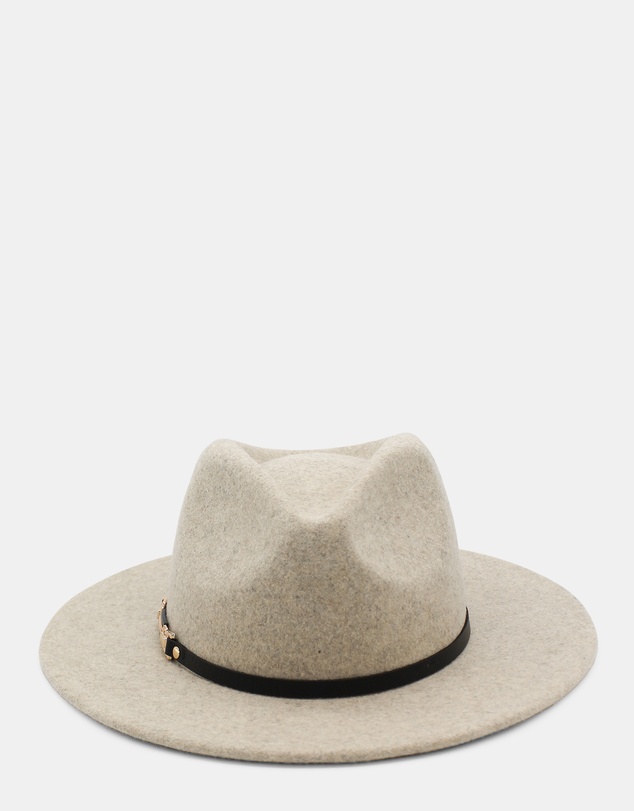 Morgan & Taylor - Soraya Wool Fedora in Beige