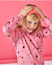 Kip&Co - Polkadot Organic Cotton LS Top Pants Pyjama Set - Kids-Teens