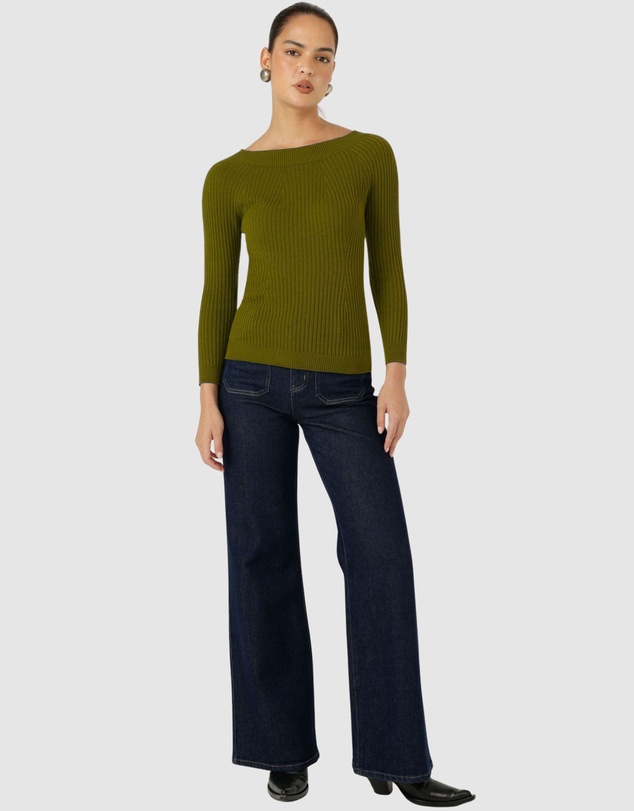 SACHA DRAKE - Claire Knit In Olive