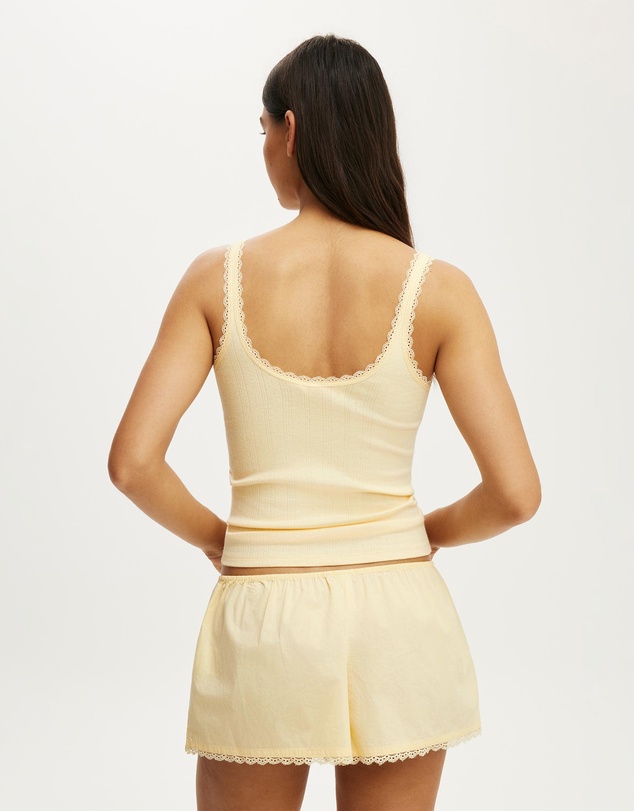Cotton On Body - Dreamy Soft Pointelle Button Up Cami