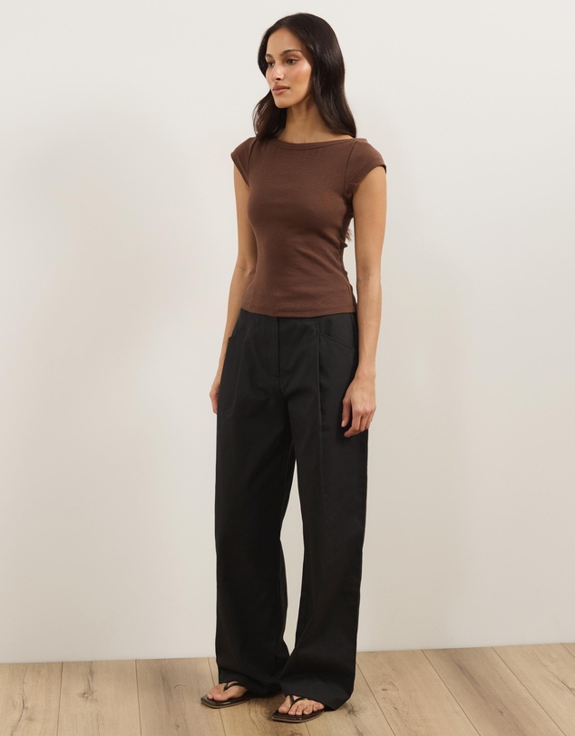 Atmos&Here - Rue Straight Leg Pants With Pocket Detail