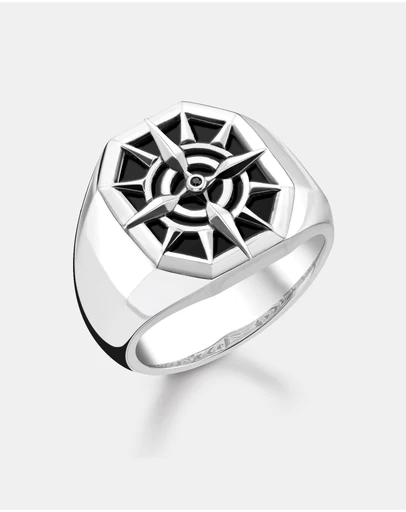 THOMAS SABO - Ring Compass Black