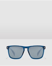 Hawkers Co - HAWKERS - Polarized Navy Chrome DUST Sunglasses for Men and Women UV400