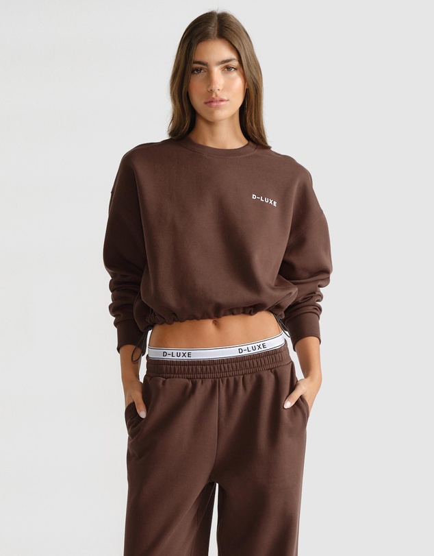 Decjuba - D-Luxe Logo Crop Sweat