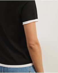 Atmos&Here - Brit Fine Knit SS Top