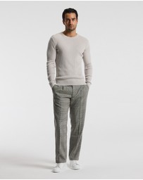 Calibre - Slim Merino Wool Rib Sweater Salt