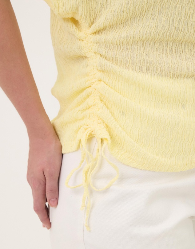 Atmos&Here Curvy - Imogen Textured Ruched One Shoulder Top