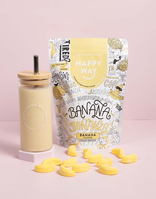 Happy Way - Banana Bonanza Vegan Protein Powder