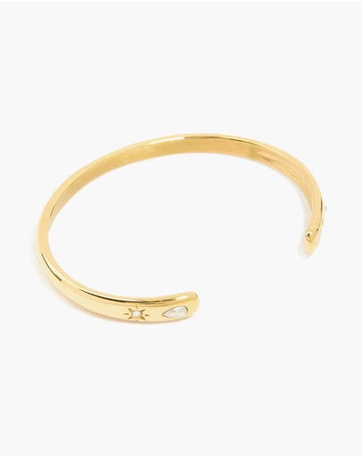 Lovisa - Waterproof Gold Plated Stainless Steel Diamante Celestial End Wrist Cuff