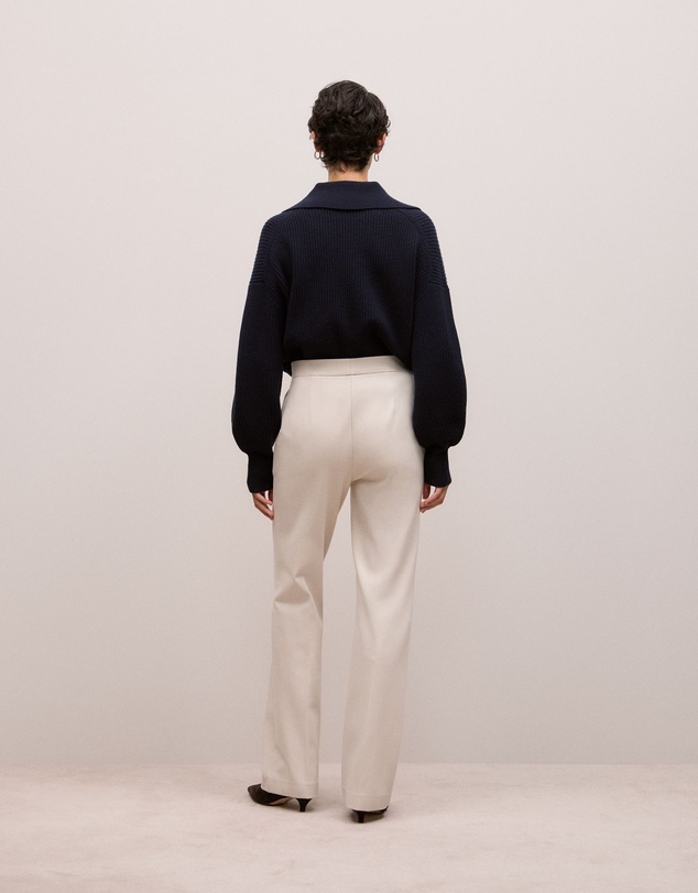 Trenery - Ponte Flared Pant in Stone