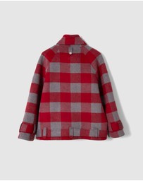 Damson Madder - Polly Wool Bomber Jacket
