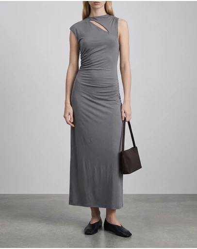 FRIEND of AUDREY - The Ruched Jersey Dress