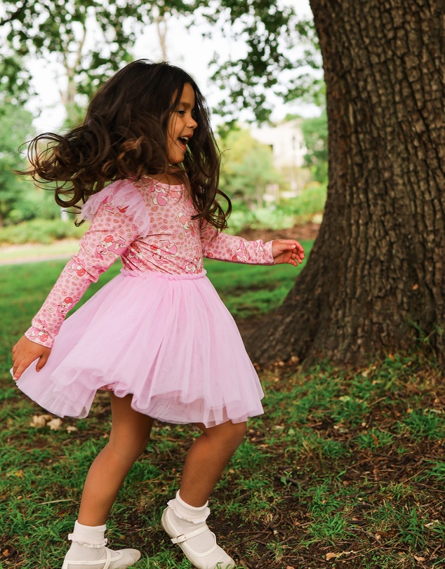 Rock Your Kid - Disney Thumper Circus Frill Dress in Peach