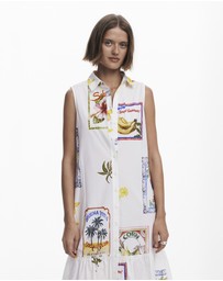 Desigual - Postcard shirt dress