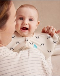 Love to Dream - Swaddle Up™ 1.0 TOG Stretch Cotton Sleepy Panda Cream