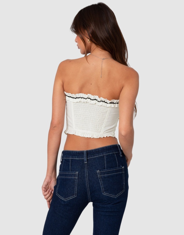 EDIKTED - Coralie Ruffled Corset