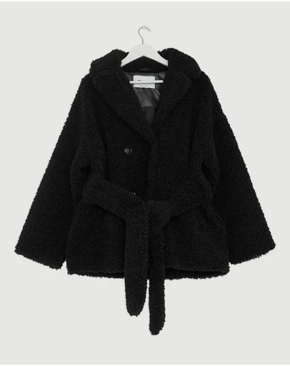 Revibe - Repaired ENA PELLY Quinn Faux Fur Robe - AU 12