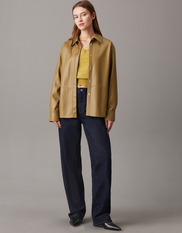 Calvin Klein Jeans - Faux Leather Shirt