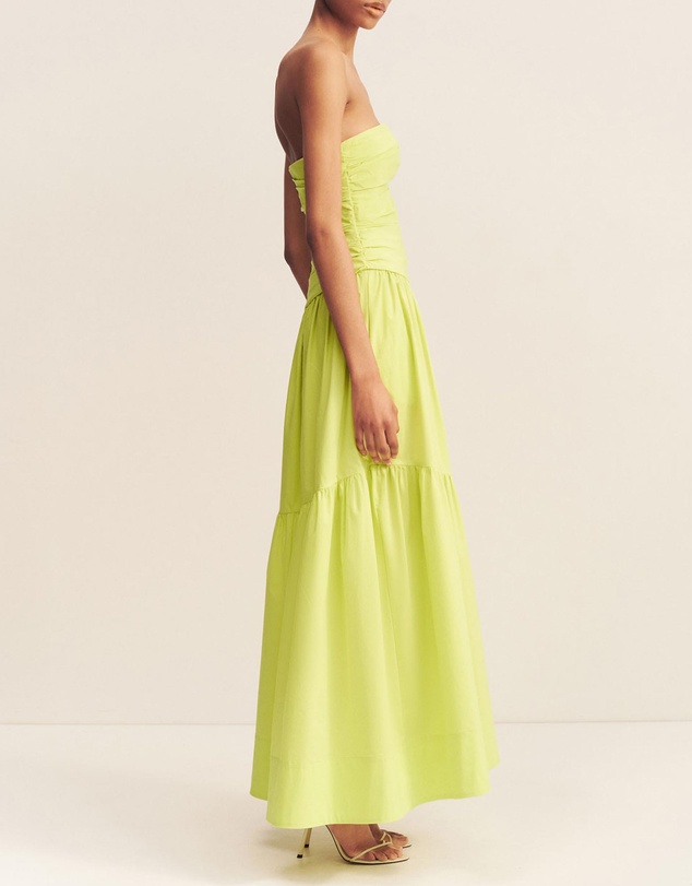 Shona Joy - Campbell Strapless Tiered Maxi Dress