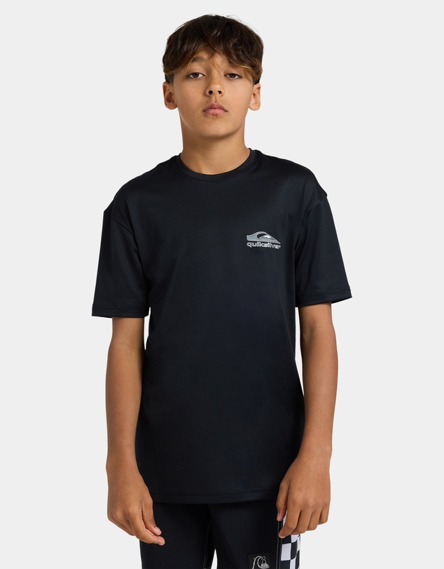 Quiksilver - Boys 8 to 16 Carbon Short Sleeve Rashguard