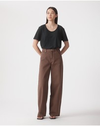 Outland Denim - Claudia High Wide Relaxed Jean 32