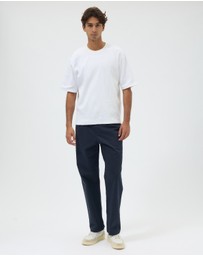 AERE - Pleated Slim Cotton Chinos