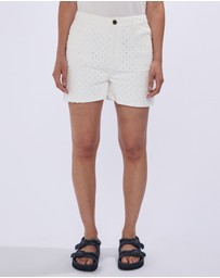 Marcs - Mako Embroidered Denim Shorts