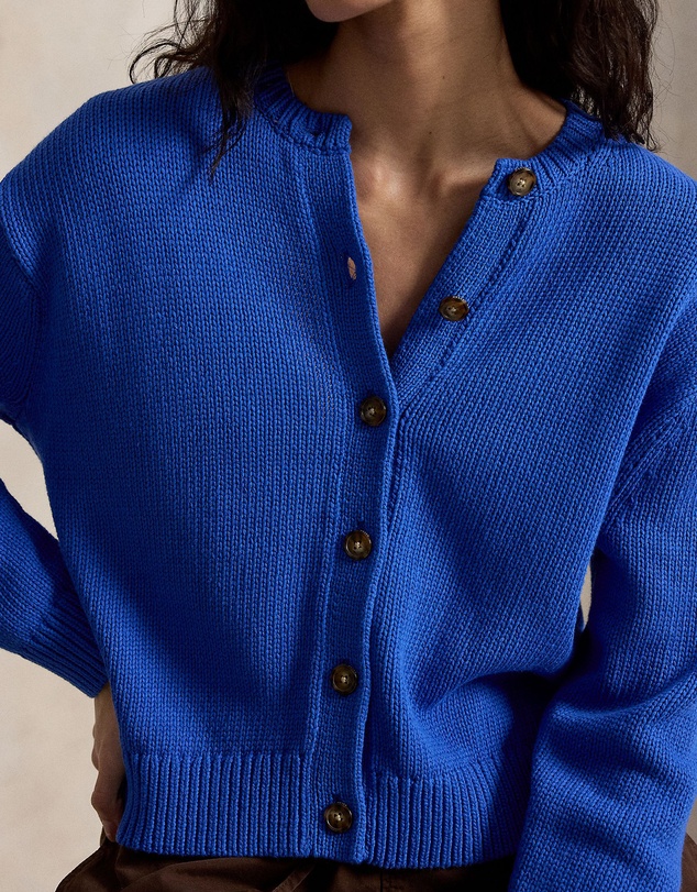 Polo Ralph Lauren - Linen-Blend Crewneck Cardigan