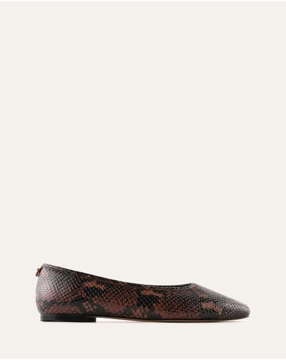 DARK SNAKE PRINT LEATHER