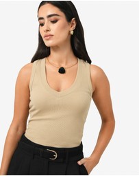 Forcast - Devon V-Neck Singlet