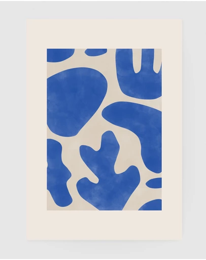 Inka Arthouse - Blue Coral Abstract by Elena Ristova