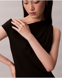 Calvin Klein - Crepe One Shoulder Top