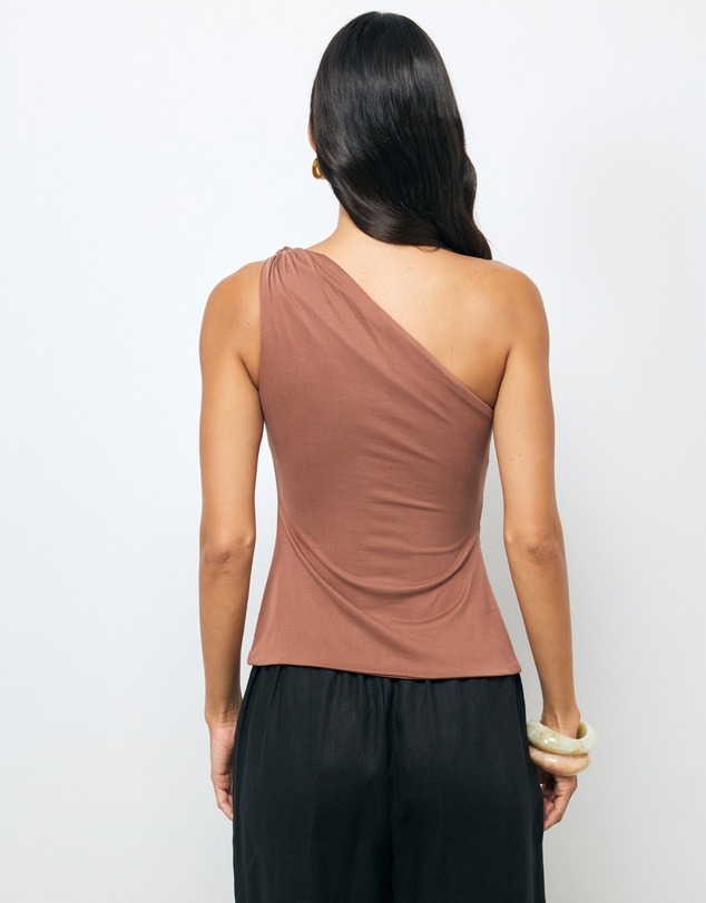 AERE - Manon One Shoulder Top