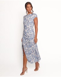 Petal & Pup - Lisbeth Midi Dress - Blue Floral