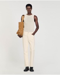 Sandro - Regular Ecru Jeans