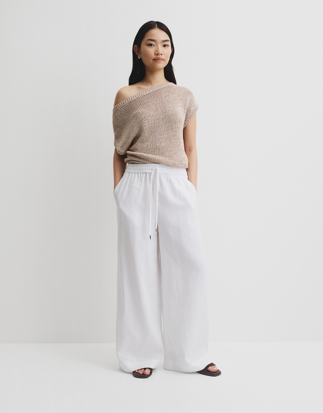 Country Road - Organically Grown Linen Pull-on Pant
