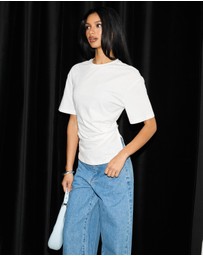 Dazie - Ava Twist Detail Short Sleeve Tee