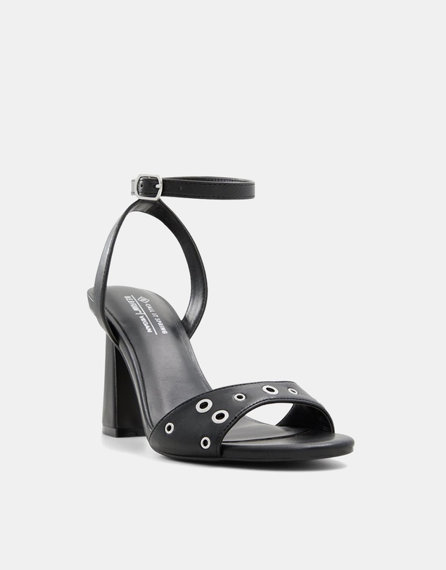 Call It Spring - Denverr Ankle Strap Eyelet Heels