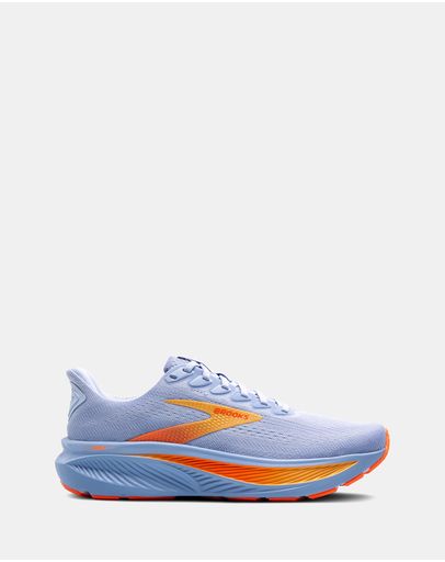 Blue Heron, White & Orange