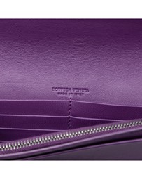 Pre-Loved by Azura Reborn - Pre-Loved Nappa Intrecciato Embroidered Continental Wallet on Chain